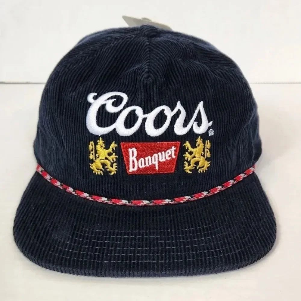 Coors | Miller‎ -  Banquet Corduroy Snapback Hat| Bucket Hat Vintage 90’s Style